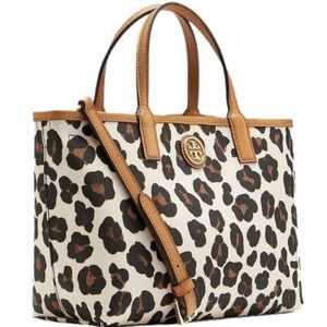Tory Burch Kerrington Mini Shopper Leopard NWOT